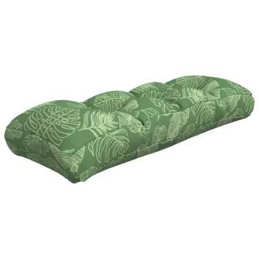 vidaXL Μαξιλάρι Παλέτας με Σχέδιο Φύλλων 120x40x12cm Υφασμάτινο
