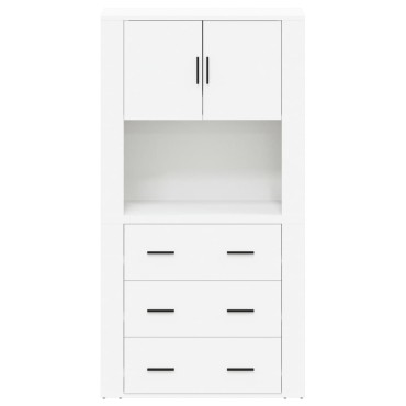vidaXL Ντουλάπι Λευκό από Επεξεργασμένο Ξύλο 80x33x70cm 1 τεμ.