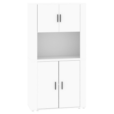 vidaXL Ντουλάπι Λευκό από Επεξεργασμένο Ξύλο 80x33x70cm 1 τεμ.