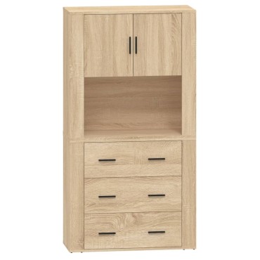 vidaXL Ντουλάπι Sonoma δρυς από Επεξεργασμένο Ξύλο 80x33x70cm 1 τεμ.