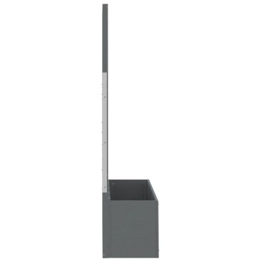 vidaXL Καφασωτό Γκρι 65 x 33x 135 εκ. από WPC