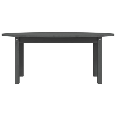 vidaXL Τραπεζάκι Σαλονιού Γκρι 110x55x45cm από Μασίφ Ξύλο Πεύκου 1 τεμ.