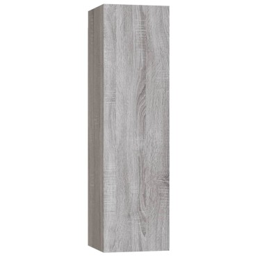 vidaXL Έπιπλο Τηλεόρασης Επιτοίχιο Γκρι Sonoma 30,5x30x110cm