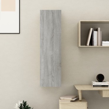 vidaXL Έπιπλο Τηλεόρασης Επιτοίχιο Γκρι Sonoma 30,5x30x110cm