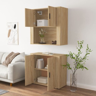 vidaXL Ντουλάπι Sonoma δρυς από Επεξεργασμένο Ξύλο 80x33x70cm 1 τεμ.