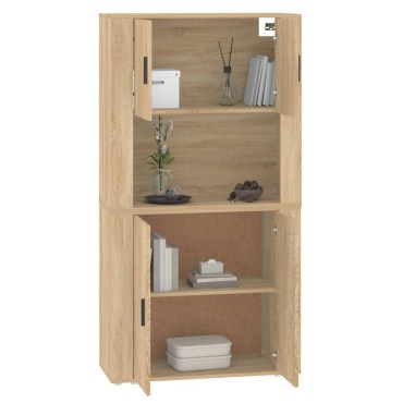 vidaXL Ντουλάπι Sonoma δρυς από Επεξεργασμένο Ξύλο 80x33x70cm 1 τεμ.