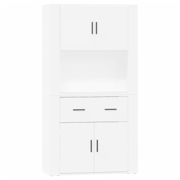 vidaXL Ντουλάπι Λευκό από Επεξεργασμένο Ξύλο 80x33x70cm 1 τεμ.