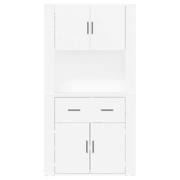 vidaXL Ντουλάπι Λευκό από Επεξεργασμένο Ξύλο 80x33x70cm 1 τεμ.