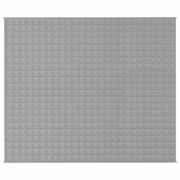 vidaXL Κουβέρτα Βαρύτητας Γκρι 220 x 260 εκ. 11 κ. Υφασμάτινη