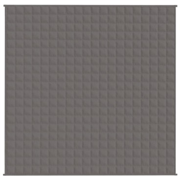 vidaXL Κουβέρτα Βαρύτητας Γκρι 200 x 200 εκ. 13 κ. Υφασμάτινη