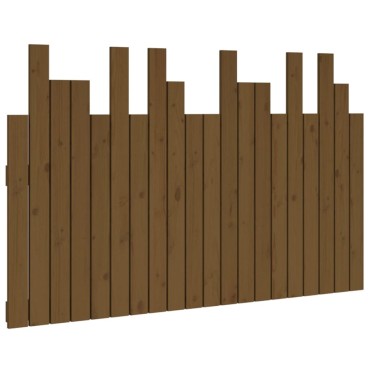 vidaXL Κεφαλάρι Τοίχου Μελί 127,5x3x80cm από Μασίφ Ξύλο Πεύκου 1 τεμ.