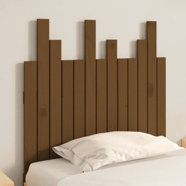 vidaXL Κεφαλάρι Τοίχου Μελί 82,5x3x80cm από Μασίφ Ξύλο Πεύκου 1 τεμ.