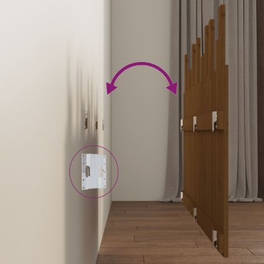 vidaXL Κεφαλάρι Τοίχου Μελί 146,5x3x80cm από Μασίφ Ξύλο Πεύκου 1 τεμ.