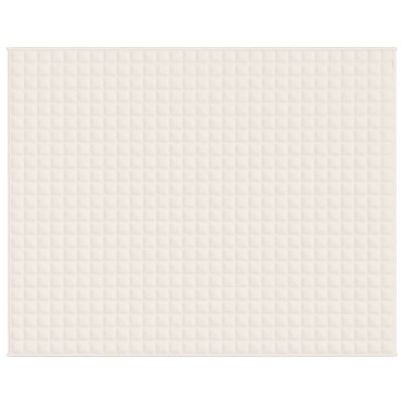 vidaXL Κουβέρτα Βαρύτητας Ανοιχτό Κρεμ 235 x 290 εκ. 15 κ. Υφασμάτινη