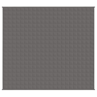 vidaXL Κουβέρτα Βαρύτητας Γκρι 200 x 220 εκ. 9 κ. Υφασμάτινη