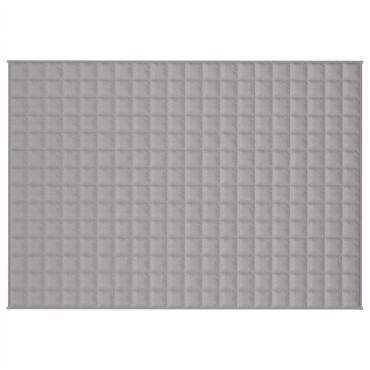 vidaXL Κουβέρτα Βαρύτητας Γκρι 140 x 200 εκ. 6 κ. Υφασμάτινη