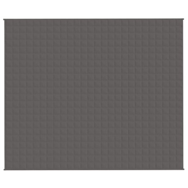 vidaXL Κουβέρτα Βαρύτητας Γκρι 220 x 260 εκ. 15 κ. Υφασμάτινη