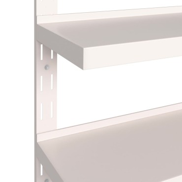 vidaXL Ράφια Τοίχου 2 Επιπέδων 2 τεμ. 300x30cm Ανοξείδωτο Ατσάλι