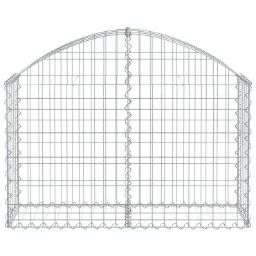 vidaXL Συρματοκιβώτιο Τοξωτό 100x30x60/80εκ. από Γαλβανισμένο Χάλυβα