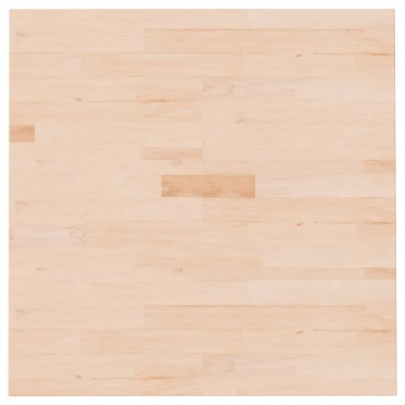 vidaXL Επιφάνεια Τραπεζιού Τετράγωνη 70x70x1,5cm Μασίφ Ξύλο Δρυς 1 τεμ.