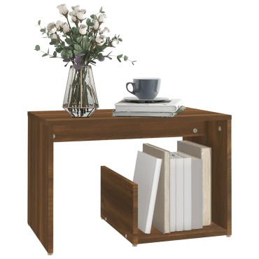 vidaXL Βοηθητικό Τραπέζι Καφέ Δρυς 59x36x38cm Επεξεργασμένο Ξύλο 1 τεμ.
