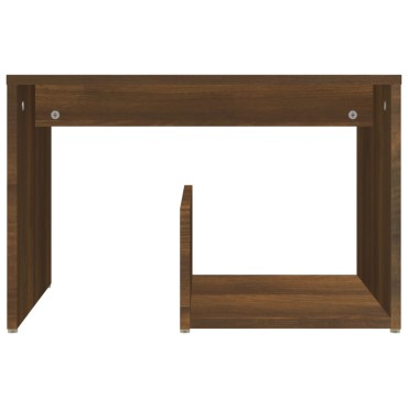 vidaXL Βοηθητικό Τραπέζι Καφέ Δρυς 59x36x38cm Επεξεργασμένο Ξύλο 1 τεμ.