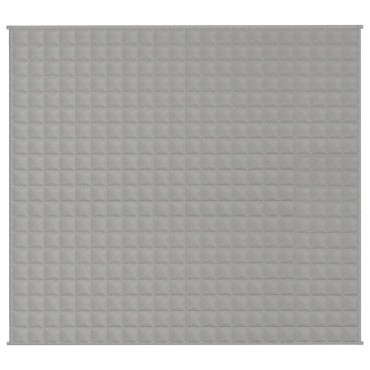 vidaXL Κουβέρτα Βαρύτητας Γκρι 200 x 220 εκ. 9 κ. Υφασμάτινη