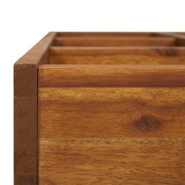 vidaXL Ζαρντινιέρα Βοτάνων Υπερυψωμένη 60x60x15 εκ. Μασίφ Ξύλο Ακακίας