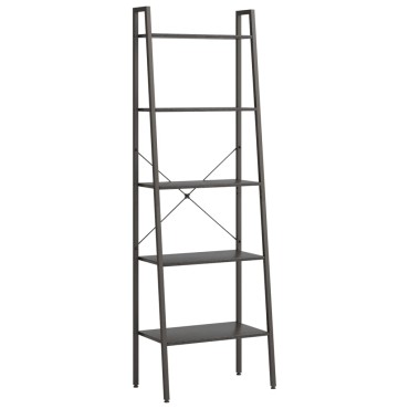 vidaXL Ραφιέρα Όρθια 5 Επιπέδων Μαύρη 56x35x174cm 1 τεμ.