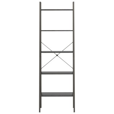 vidaXL Ραφιέρα Όρθια 5 Επιπέδων Μαύρη 56x35x174cm 1 τεμ.