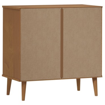 vidaXL Συρταριέρα MOLDE Καφέ 80x40x80cm από Μασίφ Ξύλο Πεύκου 1 τεμ.