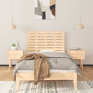 vidaXL Κεφαλάρι Επιτοίχιο 81x3x63cm από Μασίφ Ξύλο Πεύκου 1 τεμ.