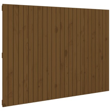 vidaXL Κεφαλάρι Τοίχου Μελί 159,5x3x110cm από Μασίφ Ξύλο Πεύκου 1 τεμ.