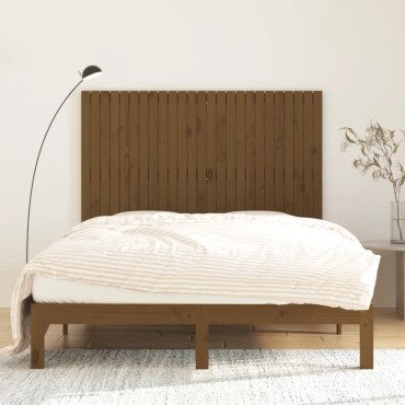 vidaXL Κεφαλάρι Τοίχου Μελί 159,5x3x110cm από Μασίφ Ξύλο Πεύκου 1 τεμ.