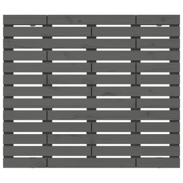 vidaXL Κεφαλάρι Τοίχου Γκρι 81x3x91,5cm από Μασίφ Ξύλο Πεύκου 1 τεμ.