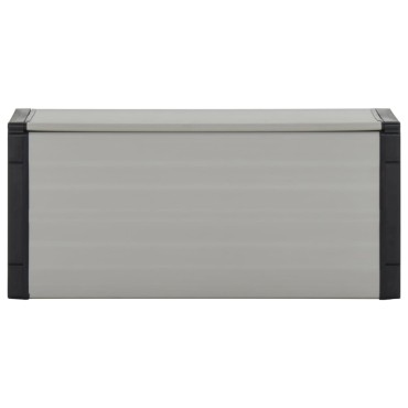 vidaXL Κάδος Απορριμάτων Κήπου Γκρι 85 x 34 x 40 εκ.