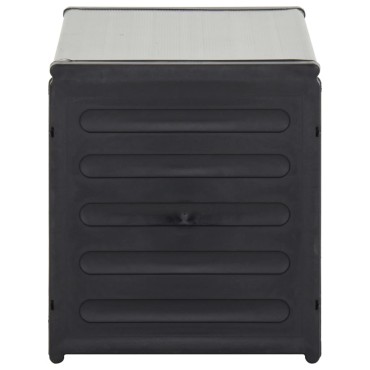 vidaXL Κάδος Απορριμάτων Κήπου Γκρι 85 x 34 x 40 εκ.