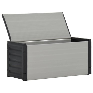 vidaXL Κάδος Απορριμάτων Κήπου Γκρι 85 x 34 x 40 εκ.