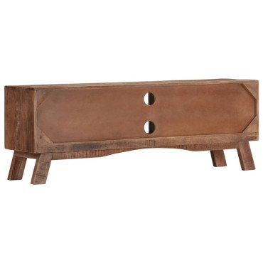 vidaXL Έπιπλο Τηλεόρασης 110x30x40cm από Ακατέργαστο Ξύλο Μάνγκο