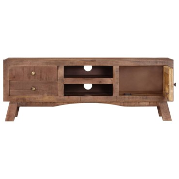 vidaXL Έπιπλο Τηλεόρασης 110x30x40cm από Ακατέργαστο Ξύλο Μάνγκο