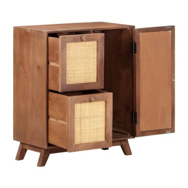 vidaXL Ντουλάπι 60x35x75cm από Μασίφ Ξύλο Μάνγκο 1 τεμ.