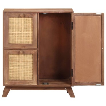 vidaXL Ντουλάπι 60x35x75cm από Μασίφ Ξύλο Μάνγκο 1 τεμ.