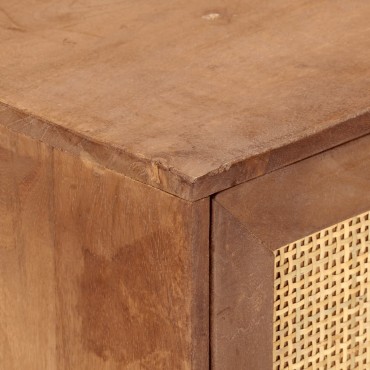 vidaXL Ντουλάπι 60x35x75cm από Μασίφ Ξύλο Μάνγκο 1 τεμ.