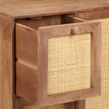 vidaXL Ντουλάπι 60x35x75cm από Μασίφ Ξύλο Μάνγκο 1 τεμ.