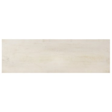 vidaXL Τραπέζι Κονσόλα Λευκό 115x35x77cm από Ακατέργαστο Ξύλο Μάνγκο 1 τεμ.