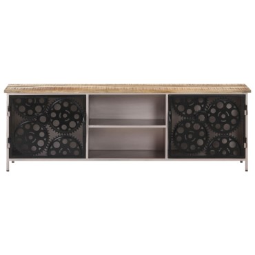 vidaXL Έπιπλο Τηλεόρασης 120x30x40cm από Ακατέργαστο Ξύλο Μάνγκο