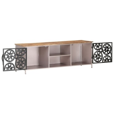 vidaXL Έπιπλο Τηλεόρασης 120x30x40cm από Ακατέργαστο Ξύλο Μάνγκο