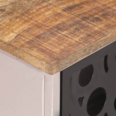 vidaXL Έπιπλο Τηλεόρασης 120x30x40cm από Ακατέργαστο Ξύλο Μάνγκο