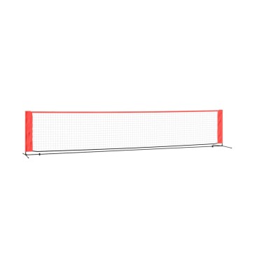 vidaXL Δίχτυ Τένις Μαύρο & Κόκκινο 500 x 100 x 87 εκ. από Πολυεστέρα