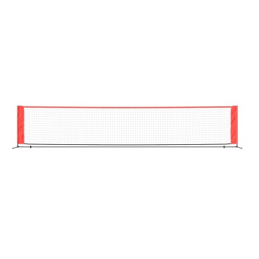 vidaXL Δίχτυ Τένις Μαύρο & Κόκκινο 500 x 100 x 87 εκ. από Πολυεστέρα